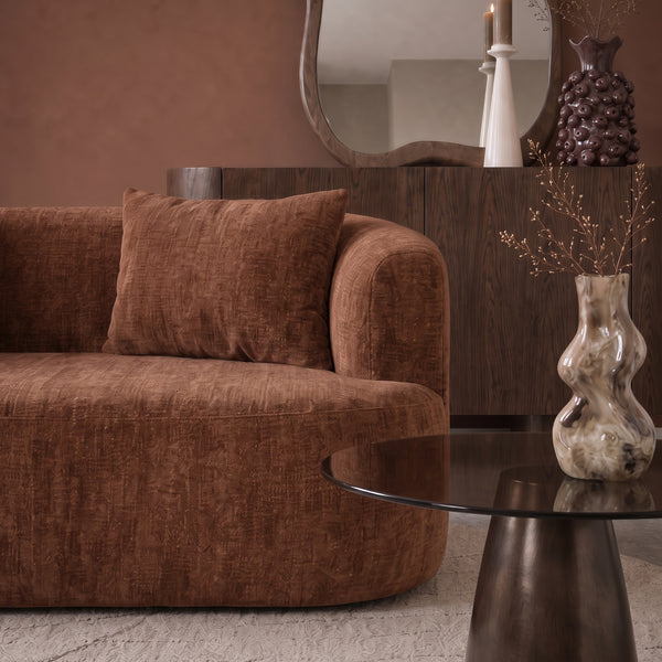 2 Seater Sofa Adele Chenille Copper
