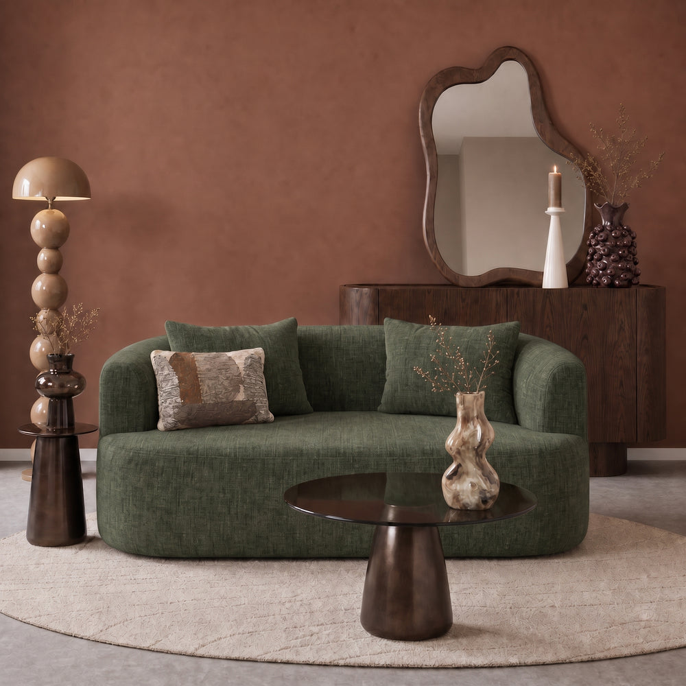 2 Seater Sofa Adele Chenille Sage Green