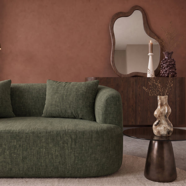 2 Seater Sofa Adele Chenille Sage Green