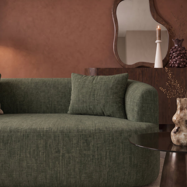 2 Seater Sofa Adele Chenille Sage Green
