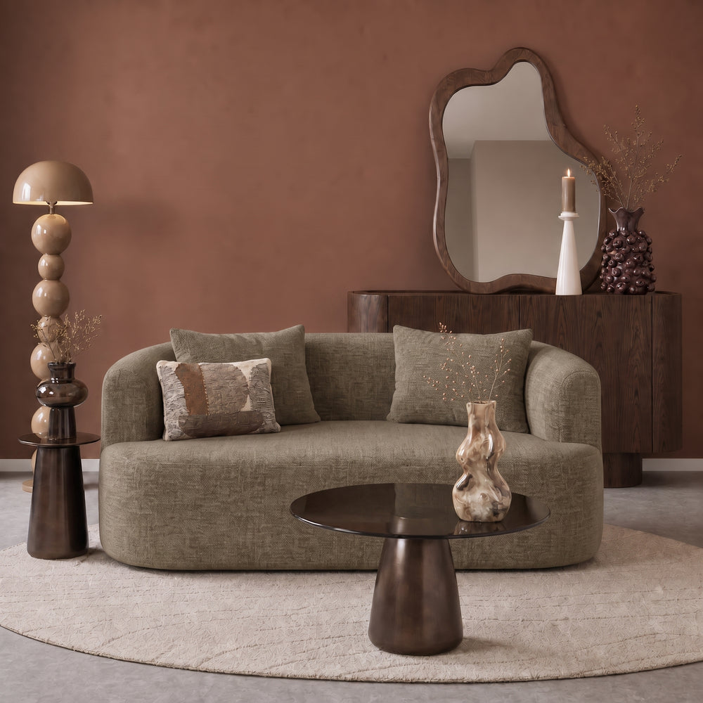 2 Seater Sofa Adele Chenille Taupe