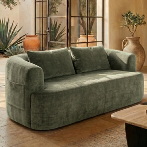 2 Seater Sofa Adele Chenille Sage Green