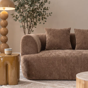3 Seater Sofa Emma Chenille Brown