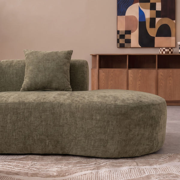 3 Seater Sofa Emma Chenille Sage Green