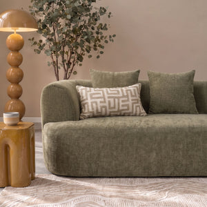 3 Seater Sofa Emma Chenille Sage Green