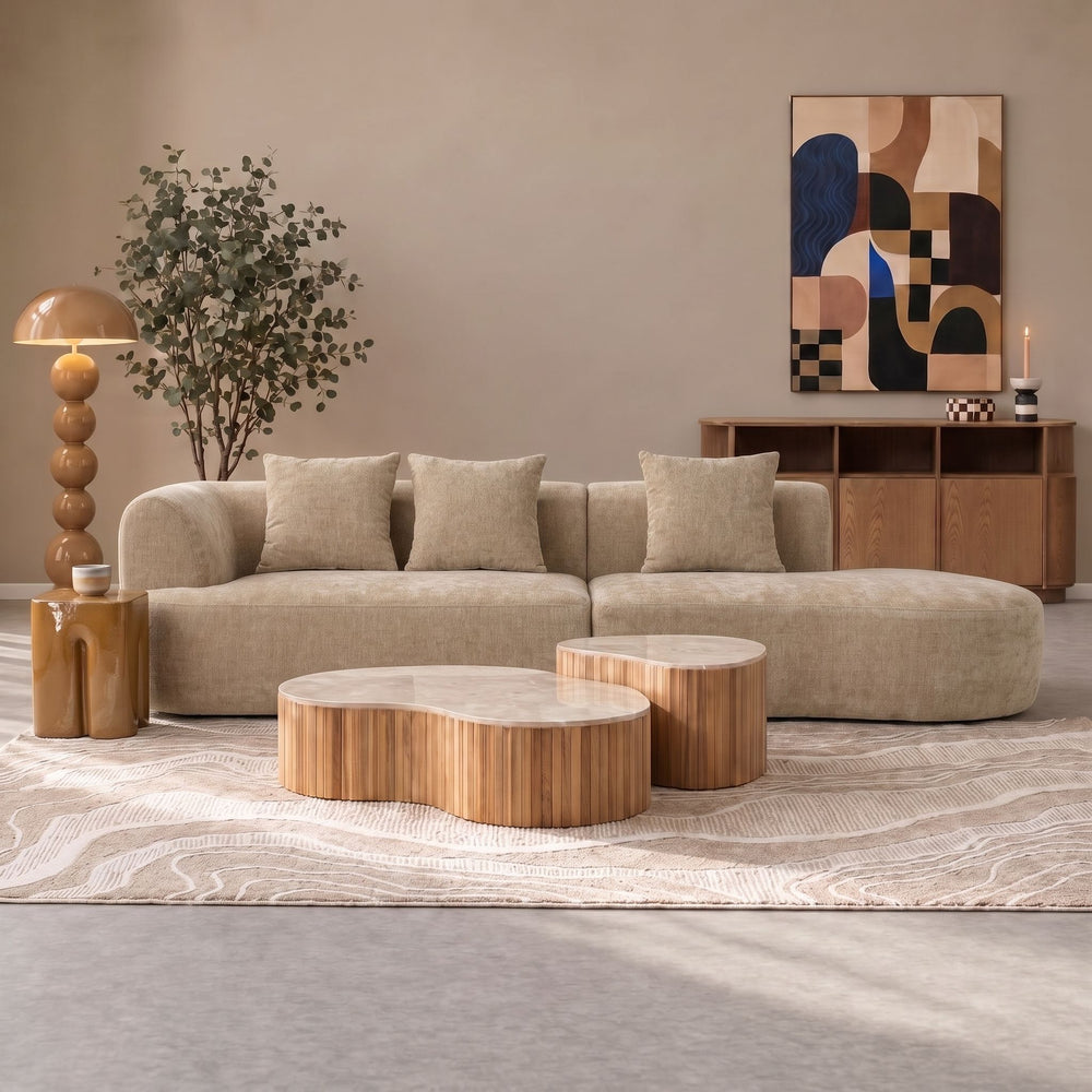 3 Seater Sofa Emma Chenille Taupe