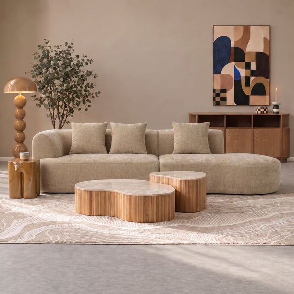 3 Seater Sofa Emma Chenille Taupe