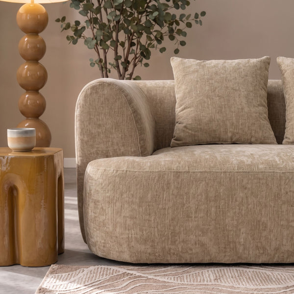 3 Seater Sofa Emma Chenille Taupe