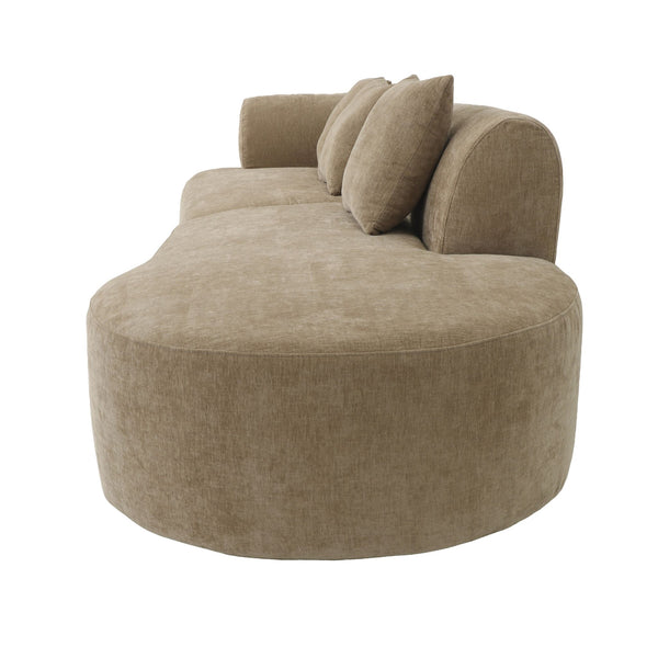 3-Zitsbank Emma Chenille Taupe