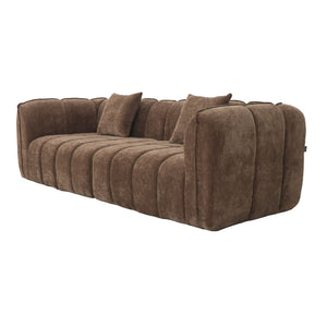Canapé 3 Places Wave Chenille Marron