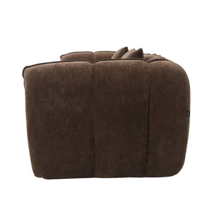 Canapé 3 Places Wave Chenille Marron