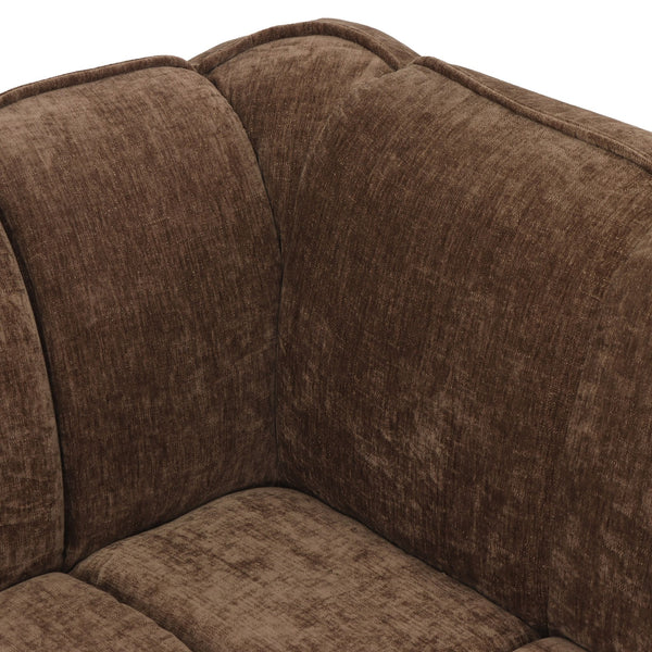 Canapé 3 Places Wave Chenille Marron