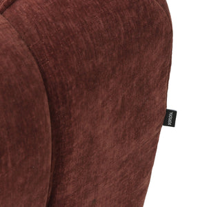 Sofa 3-osobowa Wave, szenil, burgundowa czerwień