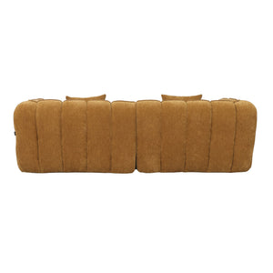 3-Zitsbank Wave Chenille Okergeel