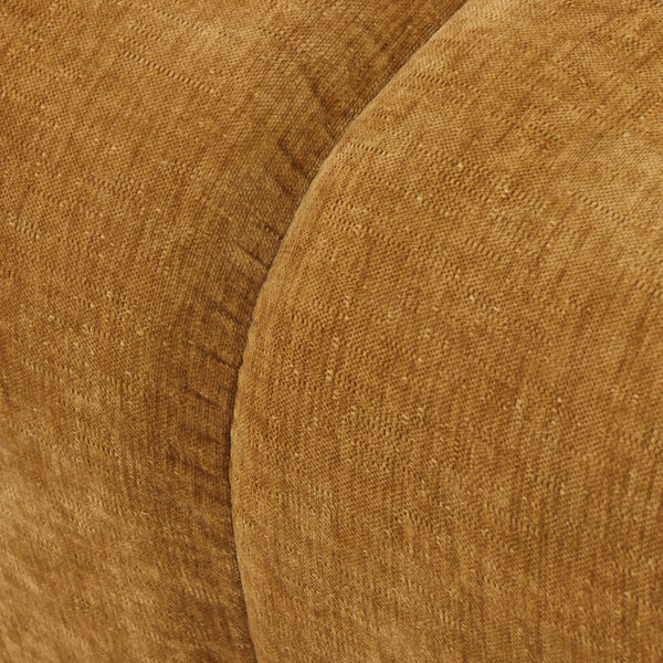 3-Zitsbank Wave Chenille Okergeel