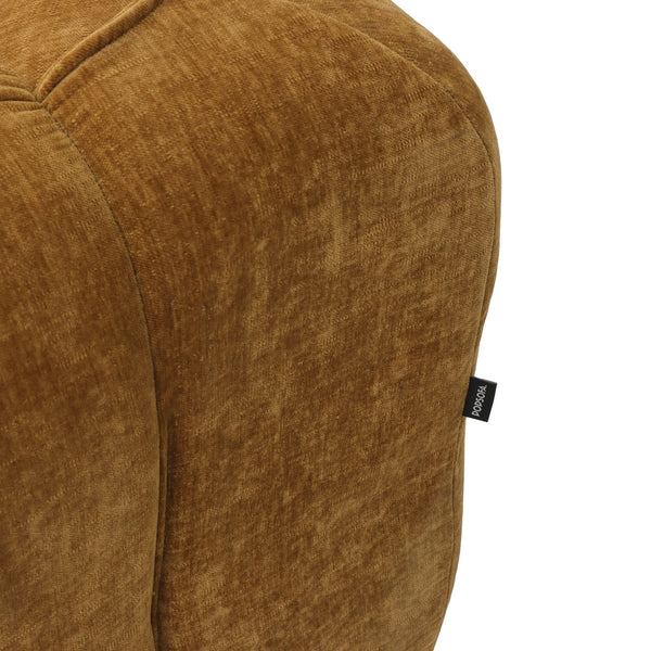 3-Zitsbank Wave Chenille Okergeel