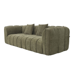 Canapé 3 Places Wave Chenille Vert Sauge