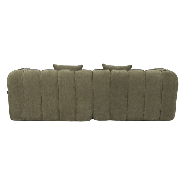 Canapé 3 Places Wave Chenille Vert Sauge