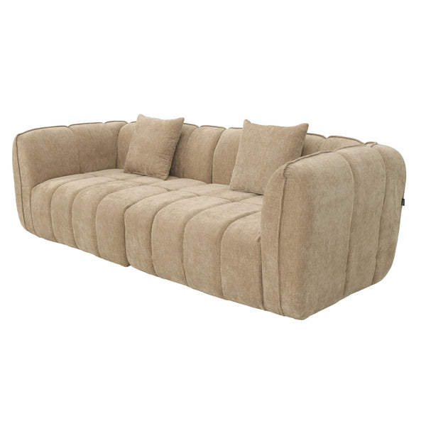 3 Seater Sofa Wave Chenille Taupe