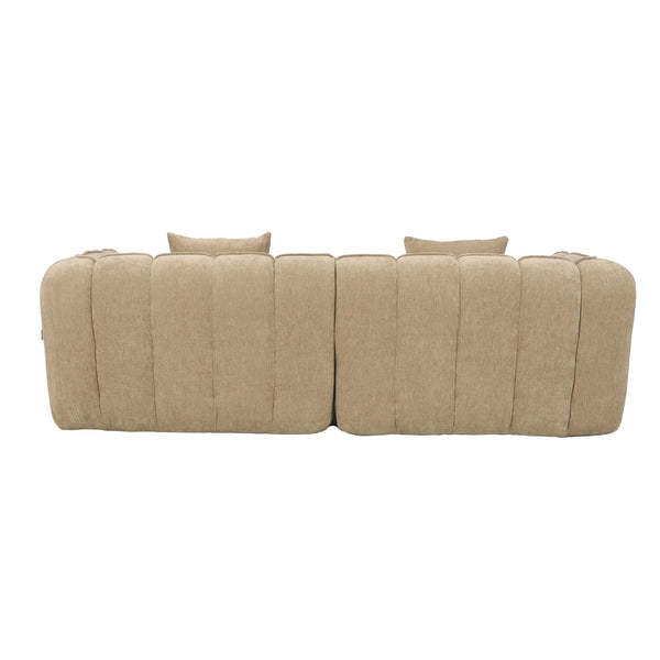 3 Seater Sofa Wave Chenille Taupe