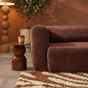 Sofa 4-Osobowa Maya szenil, burgundowa czerwień