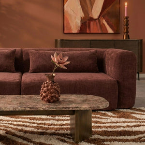 Sofa 4-Osobowa Maya szenil, burgundowa czerwień