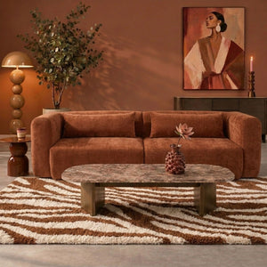 Sofa 4-Osobowa Maya szenil, miedziana