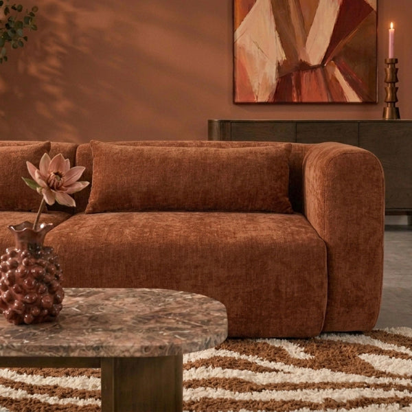 Sofa 4-Osobowa Maya szenil, miedziana