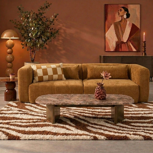 Sofa 4-Osobowa Maya szenil, ochrowożółta