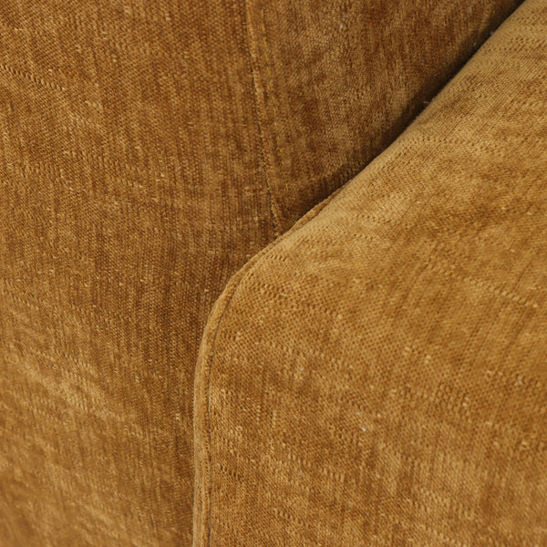 Canapé 4 Places Maya Chenille Jaune Ocre