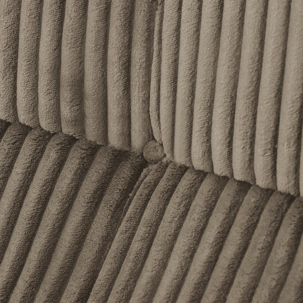 Fauteuil Rave en velours côtelé taupe