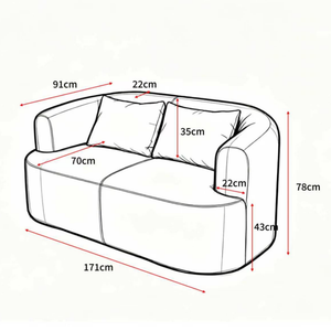 2 Seater Sofa Adele Chenille Brown
