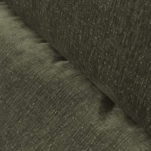 Armchair Marley With Hocker Chenille Sage Green
