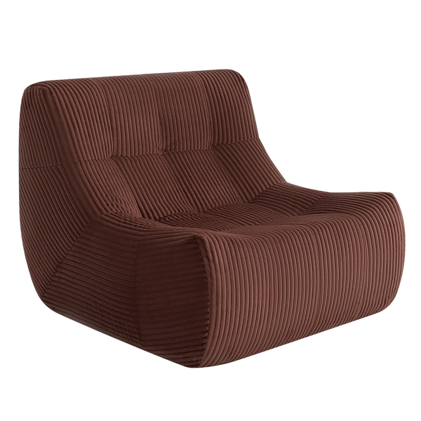 Armchair Rave Corduroy Copper Burgundy
