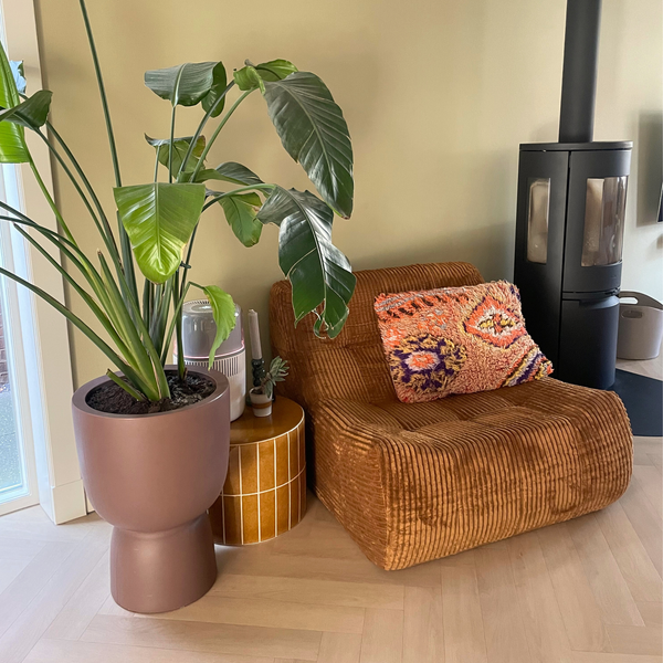 Sessel Rave Cordstoff Ockergelb