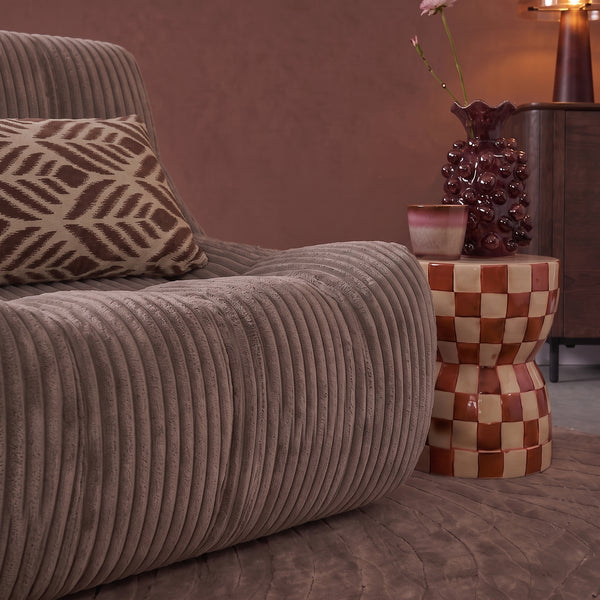 Fauteuil Rave Ribstof Taupe