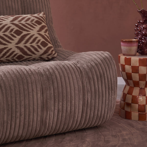 Fauteuil Rave Ribstof Taupe
