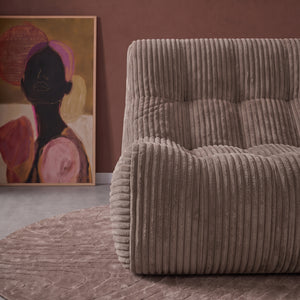 Fauteuil Rave Ribstof Taupe