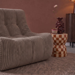 Fauteuil Rave Ribstof Taupe