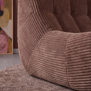 Armchair Rave Ribstof Terracotta/Roze