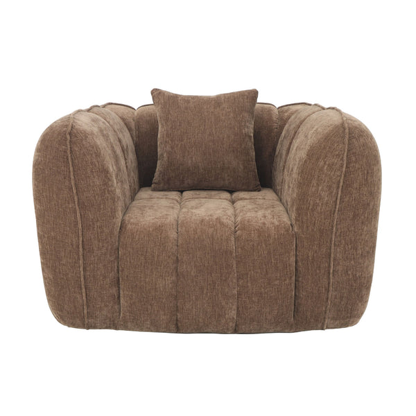 Fauteuil Wave Chenille Bruin