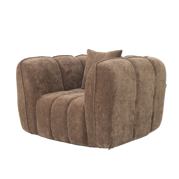 Fauteuil Wave Chenille Bruin