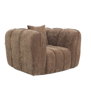 Fauteuil Wave Chenille Bruin