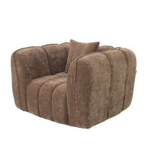 Fauteuil Wave Chenille Bruin