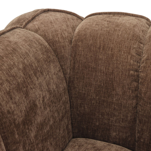Fauteuil Wave Chenille Bruin