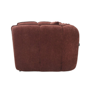 Fauteuil Wave Chenille Rouge Bordeaux