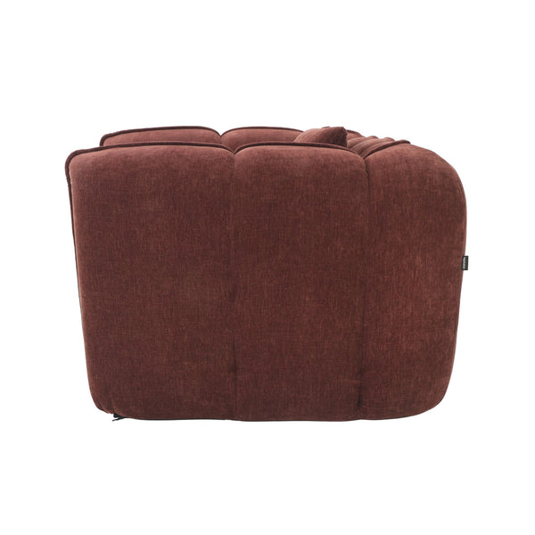 Fauteuil Wave Chenille Rouge Bordeaux