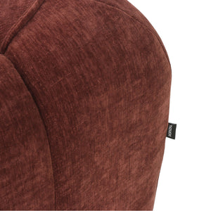 Fauteuil Wave Chenille Rouge Bordeaux