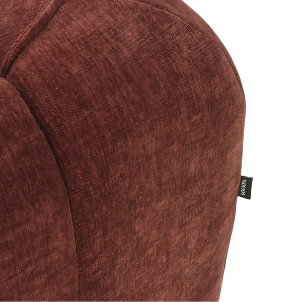 Fauteuil Wave Chenille Rouge Bordeaux