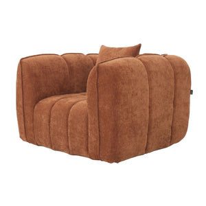 Fauteuil Wave Chenille Koper